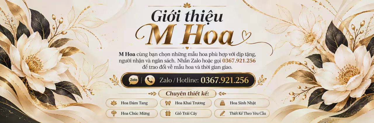 Ảnh bìa Shop hoa tươi Phường Hoà Xuân Đà Nẵng - Cùng bạn gửi lời cảm ơn